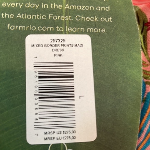 🏷️ NWT | 🦜FARM RIO Mixed Border Print Maxi Dress - Picture 8 of 10
